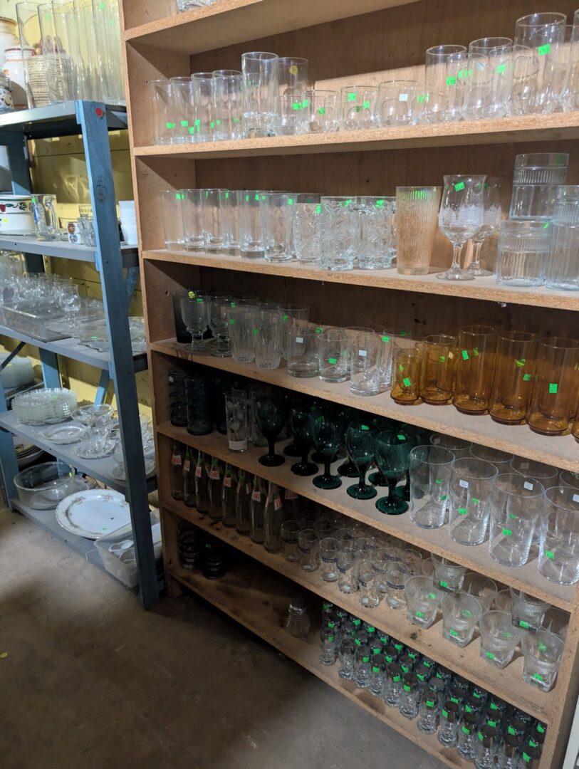 Antique glassware